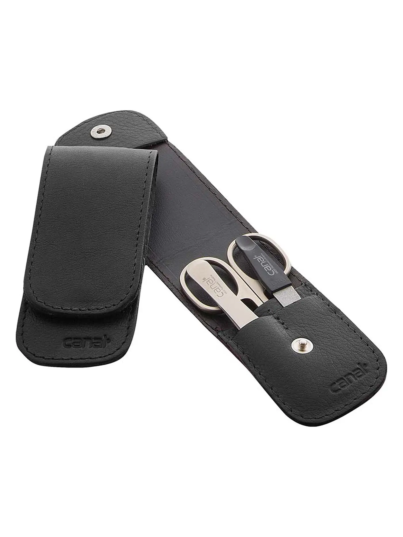 CANAL | Stecketui mit Druckknopf 3-teilig (Schwarz) 5376 | 